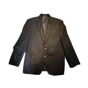 Michael Kors Men’s Black Wool Blend Blazer Size 44R Officecore BusinessCasual